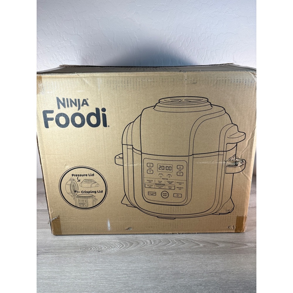 Ninja Foodi 8qt 9-in-1 Deluxe XL Pressure Cooker Air Fryer Black Silver PO401